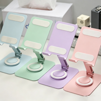Nouveau support de téléphone de bureau en alliage pliable, flexible, avec triple renforcement antidérapant, rotation à 360 degrés et hauteur réglable, pour vente en gros