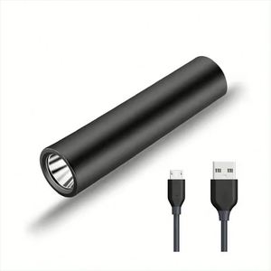 ไฟส่องสว่างแบบชาร์จ USB 5W ไฟแรง พกพาสะดวก ไฟฉาย LED กันน้ำ อลูมิเนียมอัลลอยด์ ไฟฉายขนาดเล็ก สว่างมาก ใช้แบตเตอรี่ AAA - Product Image 3