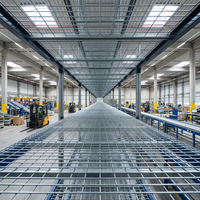 Diviseurs à clipser en treillis métallique haute capacité pour plateaux de rayonnage, pour un stockage organisé, plateaux de rayonnage industriels en treillis métallique