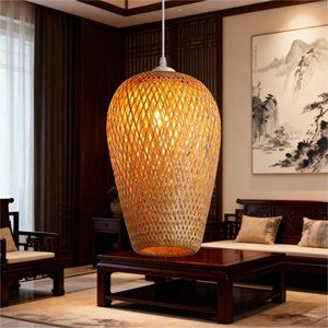 Handmade New Arrival Rottan <strong>Bamboo</strong> Lamp Designer Art Home Lifestyle Pendant <strong>Light</strong> Factory Wholesale <strong>Bamboo</strong> <strong>Light</strong> - Product Image 1