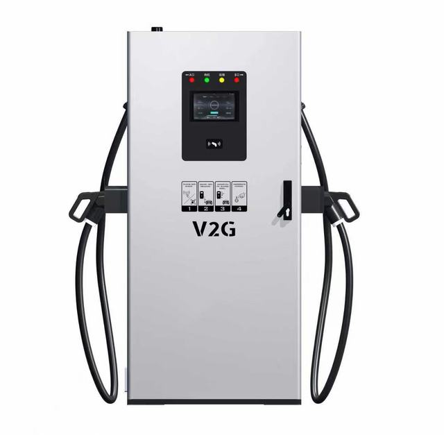 New 120kW V2G Bidirectional Floor-mounted Grid Interaction IP54 GBT Dul-connector (Customizable) DC Charging Discharging Pile