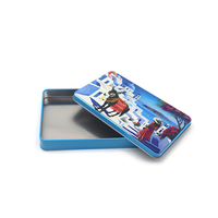 Échantillon gratuit, boîte en métal rectangulaire de haute qualité, personnalisée et imprimée, pour baume à lèvres