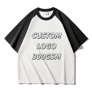 เสื้อยืดแร็กแลนผ้าฝ้าย 100% หนัก 300 กรัม สไตล์มินิมอล สีพื้น ไม่มีลาย สั่งทำได้ จำนวนมาก ขายส่ง - Product Image 1