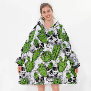Couverture à capuche tricotée en polaire ultra douce personnalisable, sans minimum de commande - Product Image 4