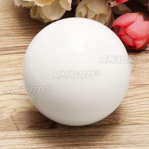 Pommeau de levier de vitesse rond pour voiture, boîte de vitesses manuelle, levier de changement de vitesse, pommeau de vitesse blanc avec adaptateur universel - Product Image 2