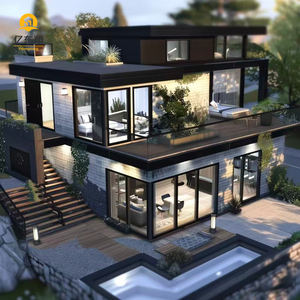 Villa <span class=keywords><strong>de</strong></span> luxe préfabriquée <span class=keywords><strong>en</strong></span> acier léger, conception modulaire, résidences côtières, stations balnéaires, villa <span class=keywords><strong>en</strong></span> acier léger - Product Image 1