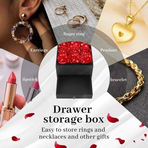 กล่องของขวัญพร้อมหน้าจอ LCD HD ขนาด 7 นิ้ว แบบกำหนดเอง กล่องใส่ดอกกุหลาบ กล่องใส่เครื่องประดับ กล่องของขวัญวันแต่งงาน วันวาเลนไทน์ เครื่องเล่น MP4 - Product Image 2