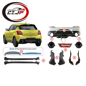 Kit carrosserie complet pour pare-chocs arrière CZJF, style <span class=keywords><strong>sport</strong></span>, lifting pour Suzuki <span class=keywords><strong>Swift</strong></span> <span class=keywords><strong>Sport</strong></span> 2011 2012 2013 2014 2015 - Product Image 1