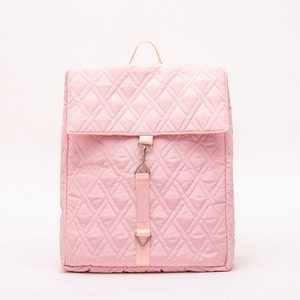 Sac à dos matelassé rose décontracté pour femme - Product Image 1