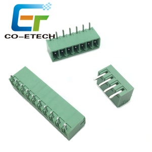 Đầu Nối Khối Thiết Bị Đầu Cuối Vít PCB KF2EDG 2/3/4/5/6/7/8/9/10/12 Pins Góc Phải/Ổ Cắm Cắm Thẳng 15EDG Pin Kim 3.5Mm - Product Image 4