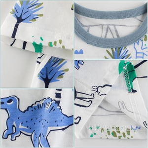 Enfant en bas âge garçon tricoté coton t-shirt personnalisé Applique Boutique vêtements été enfants garçon vêtements chemise à bas prix usine directe - Product Image 6