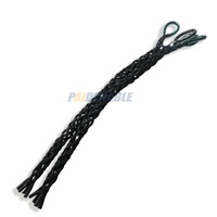 Manchons de tirage de câble en PVC colorés à double œil, diamètre optionnel, type « doigts chinois », remplis de fibres d'aramide, résistance à la traction de 2800 kg