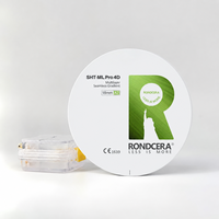 Disque en zircone de précision 4D Rondcera SHT-ML Pro pour une production à volume élevé, solution CAD CAM de valeur supérieure