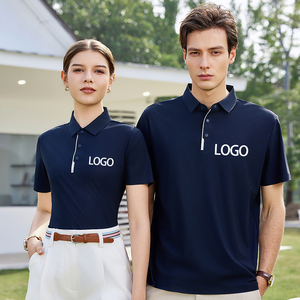Camisas Polo Personalizadas para Hombre, Tejido Liso, Algodón, Uniforme de Empleado, Camisa Polo de Trabajo con Logotipo Bordado, Color Sólido - Product Image 1