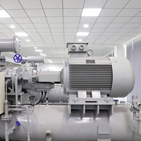 Unité de compresseur à vis haute fiabilité pour système de réfrigération industrielle de chambre froide refroidie par eau