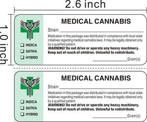 Premium 2.6 "X 1" Generieke Ca Waarschuwingslabels 1000 Stuks Per Rol - Product Image 2