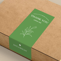 Bande adhésive décorative en papier « Merci » avec motif personnalisé, bande d'emballage, étiquette personnalisée pour boîte cadeau, pour la décoration de colis cadeaux