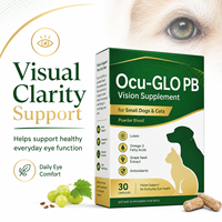 Complément alimentaire quotidien pour les yeux des animaux domestiques, pour petits chiens et chats, à base de plantes, lutéine, zéaxanthine, soutien de la vision, poudre nutritionnelle