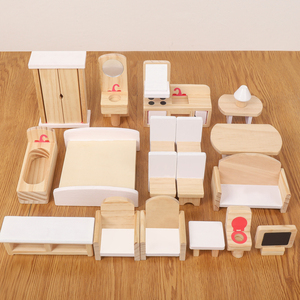 Casa de Muñecas de Madera Maciza de Tres Pisos, Juguete DIY para Educación Temprana, Juego de Roles de Príncipe y Princesa, Casa de Juegos para Niños de 3 a 6 Años - Product Image 3