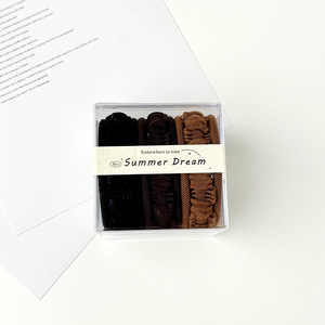 Summer Dream Hair Ties Set 9pcs Nylon Elastic Braided High Ponytail Daily Use - Product Image 4