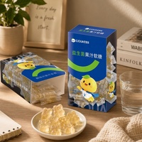 Probiotische Halal Fruitjuice Gummy Candy Cartoon Vorm Gemengde Gel Individueel Verpakt Kauwgom Jelly Candy Doosverpakking Kinderen Gezond
