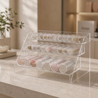 Présentoir en tube acrylique rond pour comptoir de boutique, vitrine, diamètre et longueur personnalisés
