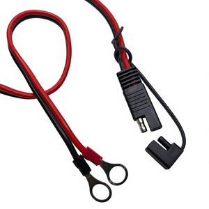 Kabel Ekstensi Baterai 600MM 10A/20A dengan Terminal O-Ring SAE 2-Pin Kustom, Kabel Tembaga Murni PVC untuk Perakitan Otomotif dan Sepeda Motor - Product Image 3