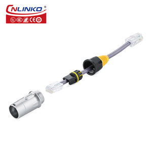 יצרנית סנלינקו ip68 חוט עמיד למים מחבר <span class=keywords><strong>rj45</strong></span> ethernet שקע לוח שקע הר מחבר פלסטיק כבל חשמל - Product Image 3