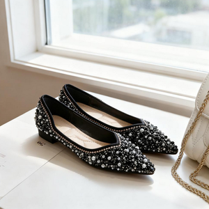 Rhinestone <b>Flat</b> Spring All-Matching Women's Shoes - Product Image 3