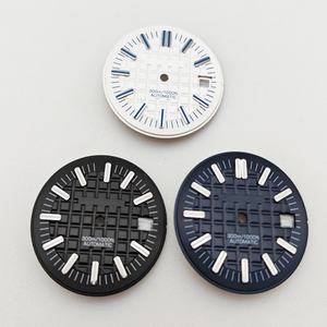 Boîtier de montre personnalisé 30 mm, cadran de montre avec échelle, cercle d'ombre intérieur, aiguille argentée, luminescence verte, accessoires de modification de montre - Product Image 4