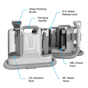 Aspirateurs Électriques Portables Humides à Réservoir, Professionnels, Puissants, pour Taches Tenaces, Nettoyeurs de Tapis Multifonctionnels - Product Image 5