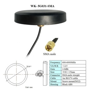 <span class=keywords><strong>Antenne</strong></span> de voiture étanche GSM 3g 4g Lte 5g, support aérien à gain élevé, montage mural à vis 600-6000MHz 5g - Product Image 4
