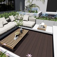 DONGJIAN Revêtement de terrasse composite WPC extérieur solide coextrudé à grain de bois de haute qualité - Imperméable, antidérapant, garantie 5 ans