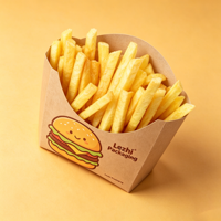 Emballage alimentaire personnalisé, boîte à frites à emporter, boîte à poulet frit jetable, boîtes à hamburgers, papier d'emballage, boîtes à frites, boîtes à chips