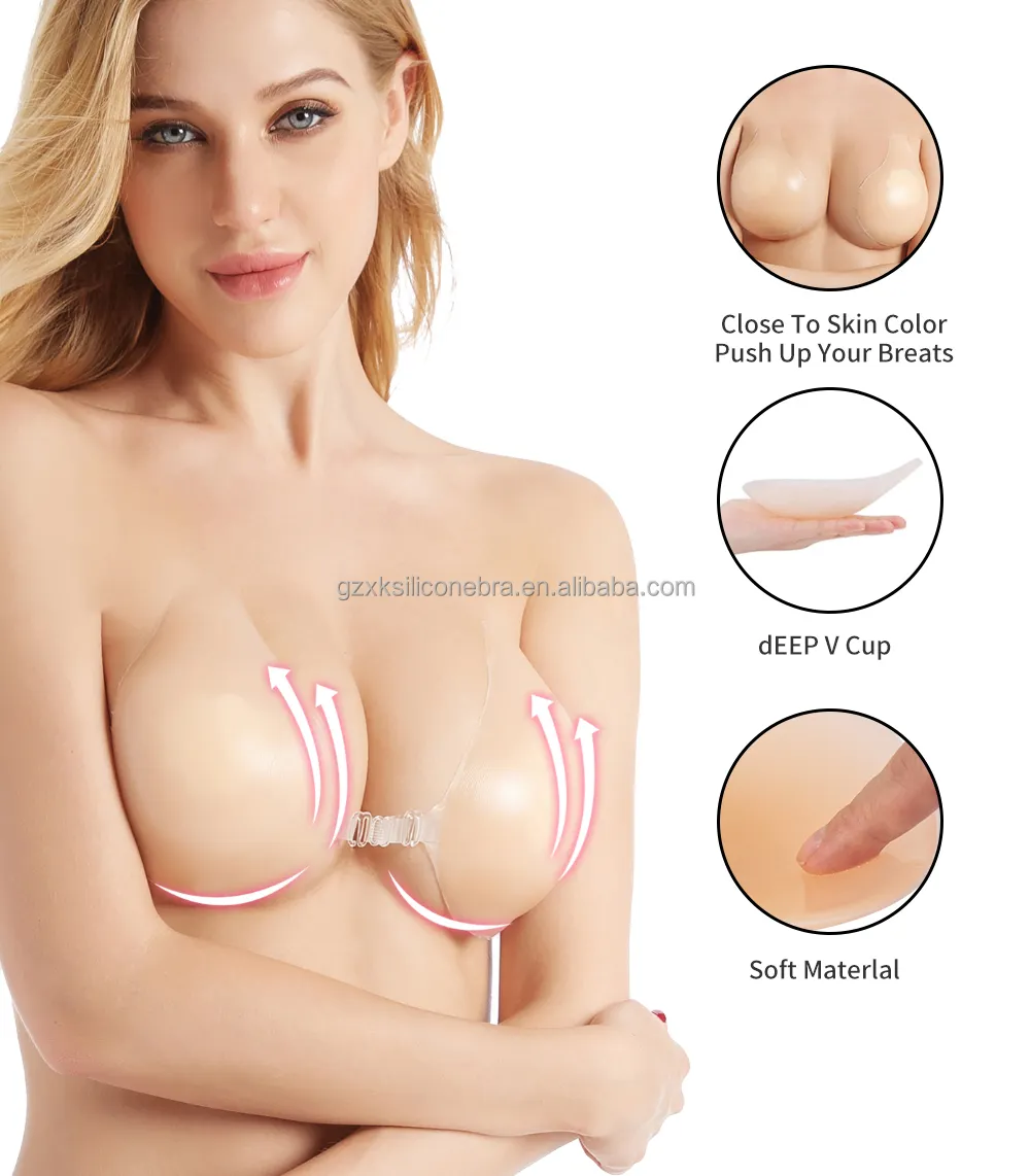 Boobs Cover Nipple Cleavage Petal Nipple Cover Reusable Silicone Adhesive Invisible Bra