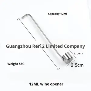 Yolecen Atacado 304 Grosso Frasco De Vinho De Aço Inoxidável, Ferramentas De Vinho Doméstico com Colher De Vinho, Funil De Óleo, <span class=keywords><strong>Metal</strong></span> - Product Image 6