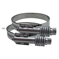 Colliers de serrage en acier inoxydable à couple élevé de type américain Colliers de serrage pour moteur Colliers de serrage pour tuyaux d'échappement