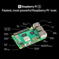 Raspberry Pi 5 Original, 4G 8G 16GB RAM LPDDR4X-4267, BCM2712 2.4GHz, CPU A76 de Cuatro Núcleos y 64 Bits, WiFi de Doble Banda, BLE 5.0, Rpi5