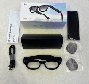 Lunettes intelligentes avec caméra 13MP, charge Type-C, commande vocale, monture en plastique et titane, couleur noire - Product Image 3
