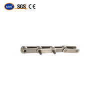 Hot Sale Carbon Roestvrijstalen 152.4Mm Pitch Palmolie Transportband Ketting Met Verlengde Pinnen Voor Het Vervoeren Van Palmvruchten Naar Brekers
