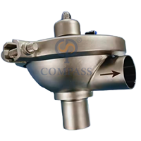 Vanne de régulation de pression constante hygiénique SS316L 1 pouce CPMO-2 CPMI-2 pour vapeur avec sortie modulante et contre-pression