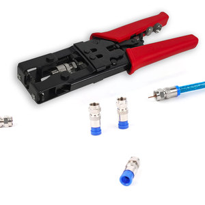Pince à dénuder les câbles coaxiaux pour terminaux TV, outil de sertissage de connecteurs BNC F, qualité industrielle OEM pour RG59 - Product Image 2