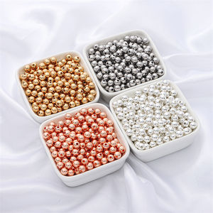 Оптовые латунные бусины-разделители из цельного металла, гладкие, блестящие, для изготовления украшений, размеры 3 мм, 4 мм, 5 мм, 6 мм, в упаковке - Product Image 6