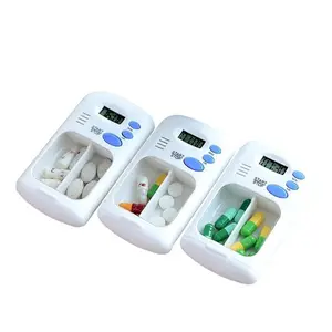 Điện tử thông minh mang xách tay hàng ngày hộp thuốc hẹn giờ nhắc nhở bán buôn nhựa Pill Box Organizer với báo động