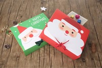 Conception de boîtes cadeaux de Noël personnalisées, ensemble de boîtes en papier spécial avec base et couvercle, boîte en papier avec laminage mat pour l'emballage de cadeaux