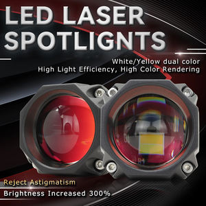 Feux de travail LED de haute qualité 30W, double couleur, lumière stroboscopique 3000lm, faisceau jaune et blanc, laser LED pour moto, camion, voiture - Product Image 4