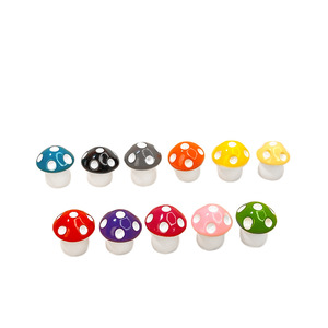 Decoraciones de Hongos en Miniatura 3D, Color Sólido Brillante, para Interiores y Exteriores, Jardín, Joyería, Set de Accesorios de Simulación Artificial DIY - Product Image 1