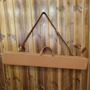 Bolsas de Transporte para <span class=keywords><strong>Flauta</strong></span> de Cuero Genuino Personalizadas con Compartimento de Terciopelo para Instrumentos Musicales - Product Image 1