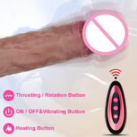 Nouveau Vibrateur Rétractable Télécommandé Sans Fil Chauffant et Pénétrant Réaliste pour Femmes - Jouets Sexuels