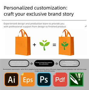 Sacs de courses personnalisés écologiques en non-tissé, color-block, recyclables, pour supermarché, fruits, vêtements, emballage d'entreprise, sacs à main bon marché - Product Image 3